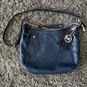 Michael Kors Navy leather shoulder/crossbody bag